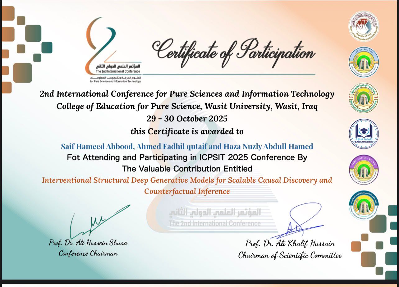 ICPSIT 2025 — 2nd International Conference for Pure Sciences and Information Technology
